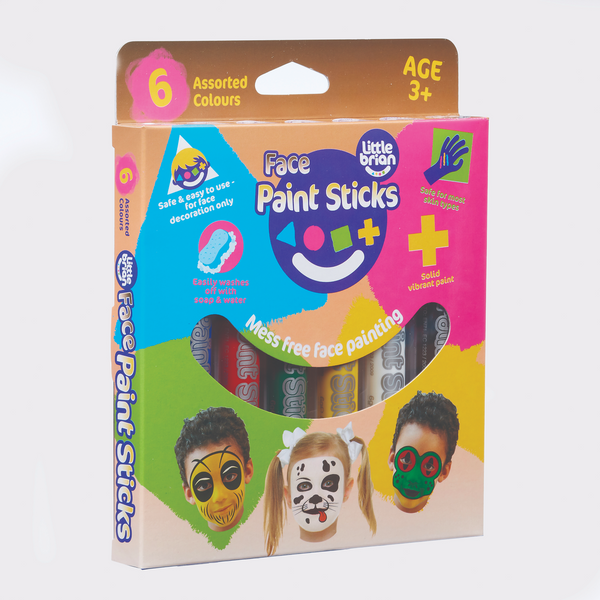 Little Brian Face Paint Sticks Classic 6 pk