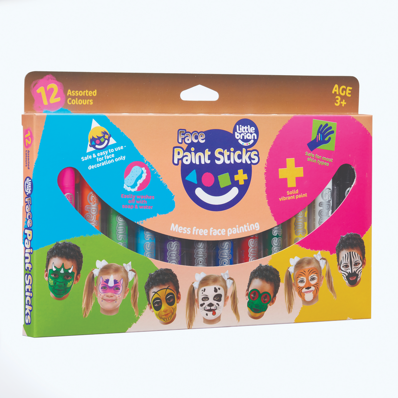 Little Brian Face Paint Sticks Classic 12 pk