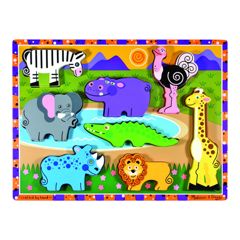 Melissa & Doug - Safari  Chunky Puzzle