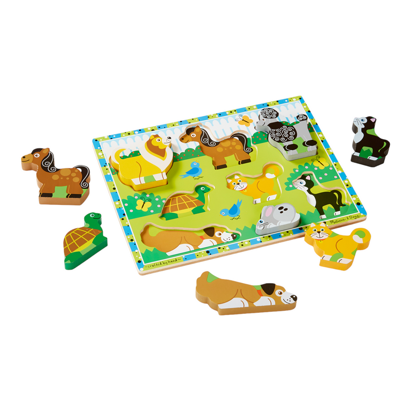 Melissa & Doug - Pets Chunky Puzzle 8pce