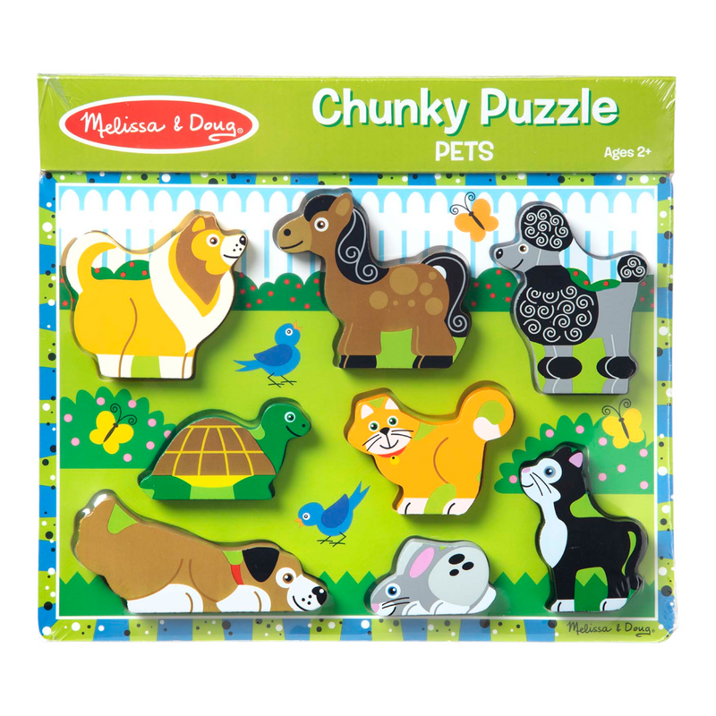 Melissa & Doug - Pets Chunky Puzzle 8pce