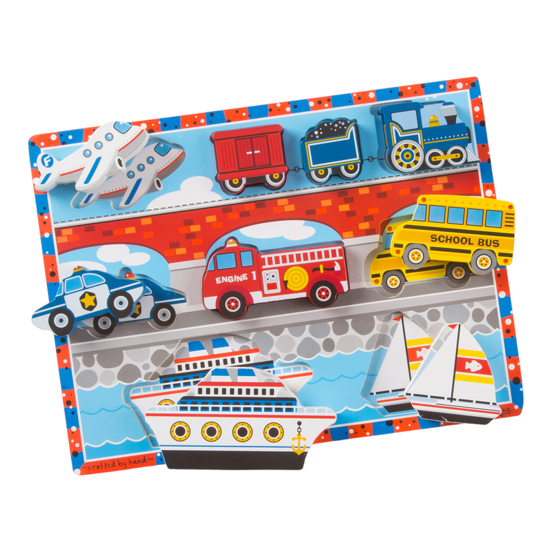 Melissa & Doug - Vehicles Chunky Puzzle