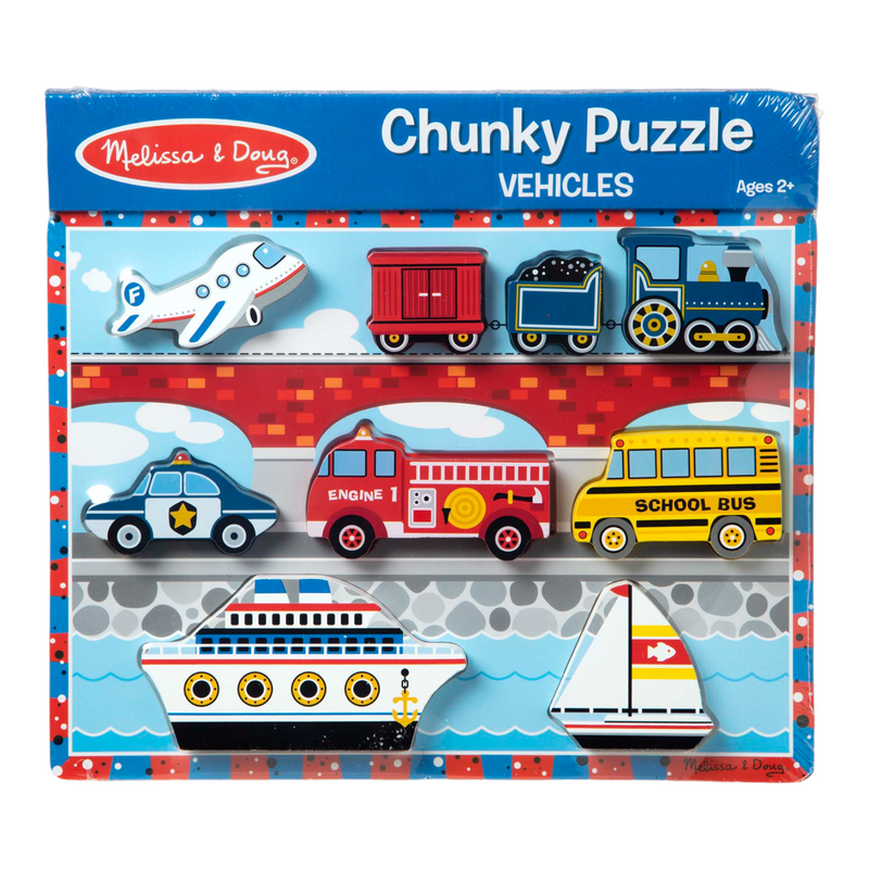 Melissa & Doug - Vehicles Chunky Puzzle