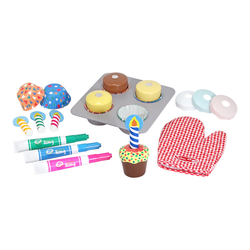 Melissa & Doug - Bake & Decorate Cupcake Set