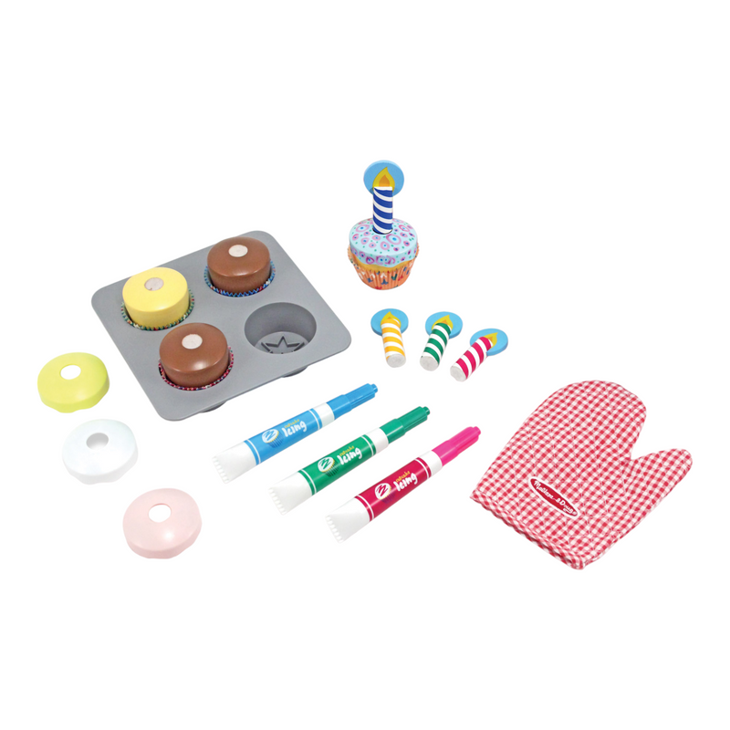 Melissa & Doug - Bake & Decorate Cupcake Set