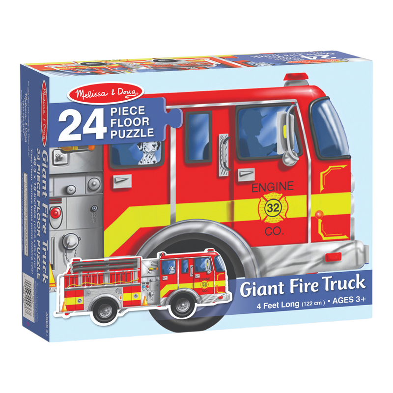 Melissa & Doug - Giant Firetruck Puzzle 24 Pieces