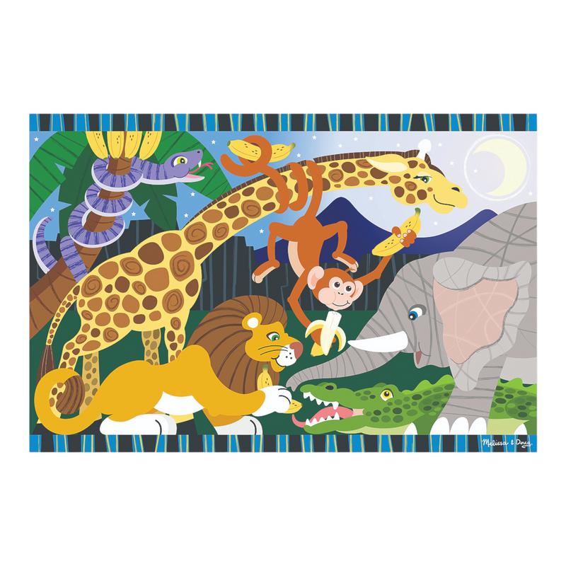 Melissa & Doug - Safari Social Floor Puzzle - 24pc