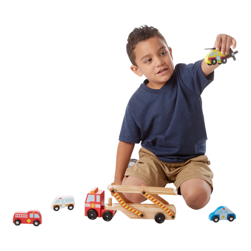 Melissa & Doug - Emergency Vehicle Carrier