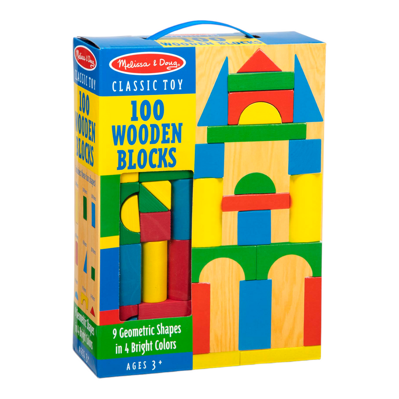 Melissa & Doug - 100 Wood Block Set