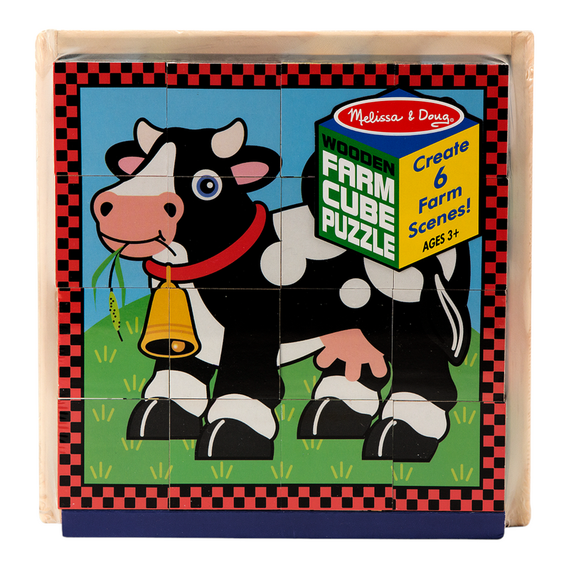 Melissa & Doug - Farm Cube Puzzle - 16pc