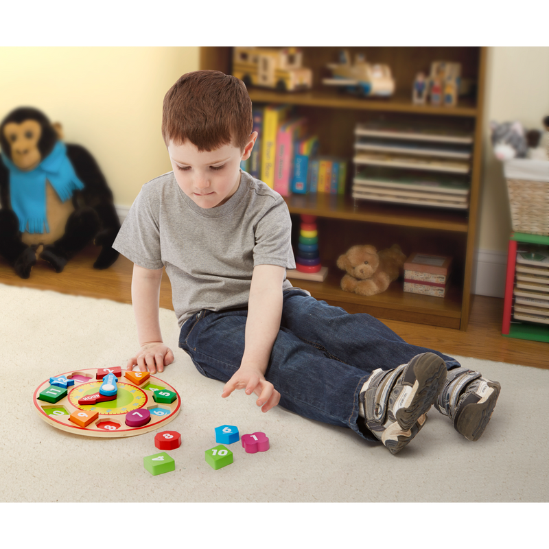 Melissa & Doug - Wooden Shape Sorting Clock