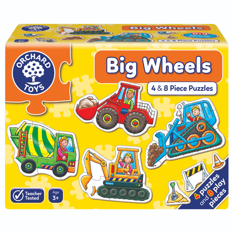 Orchard Jigsaw - Big Wheels 4 x 8pc