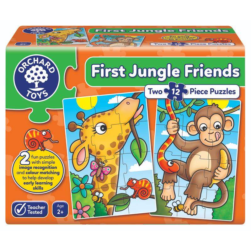 Orchard Jigsaw - First Jungle Friends 2 x 12 pc