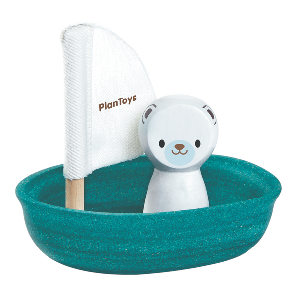 PlanToys - Sailing Boat-Polar Bear