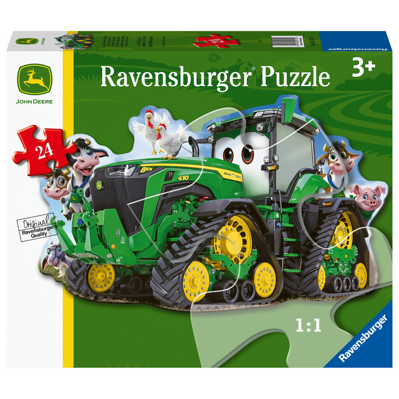 Ravensburger - WT John Deere Tractor Shaped Puzzle 24pc