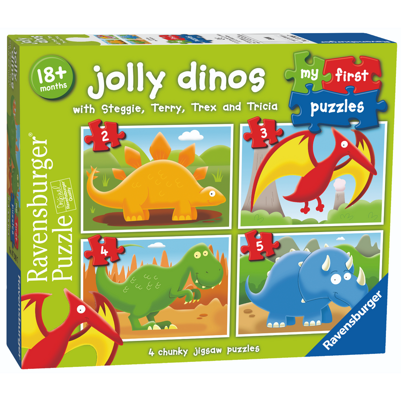 Ravensburger - Jolly Dinos My First Puzzle 2 3 4 5 pieces