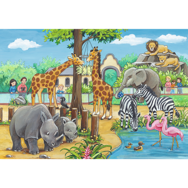 Ravensburger - Welcome to the Zoo Puzzle 2x24 pieces