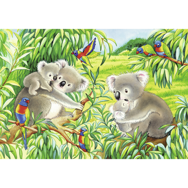 Ravensburger - Sweet Koalas and Pandas Puzzle 2x24 pieces