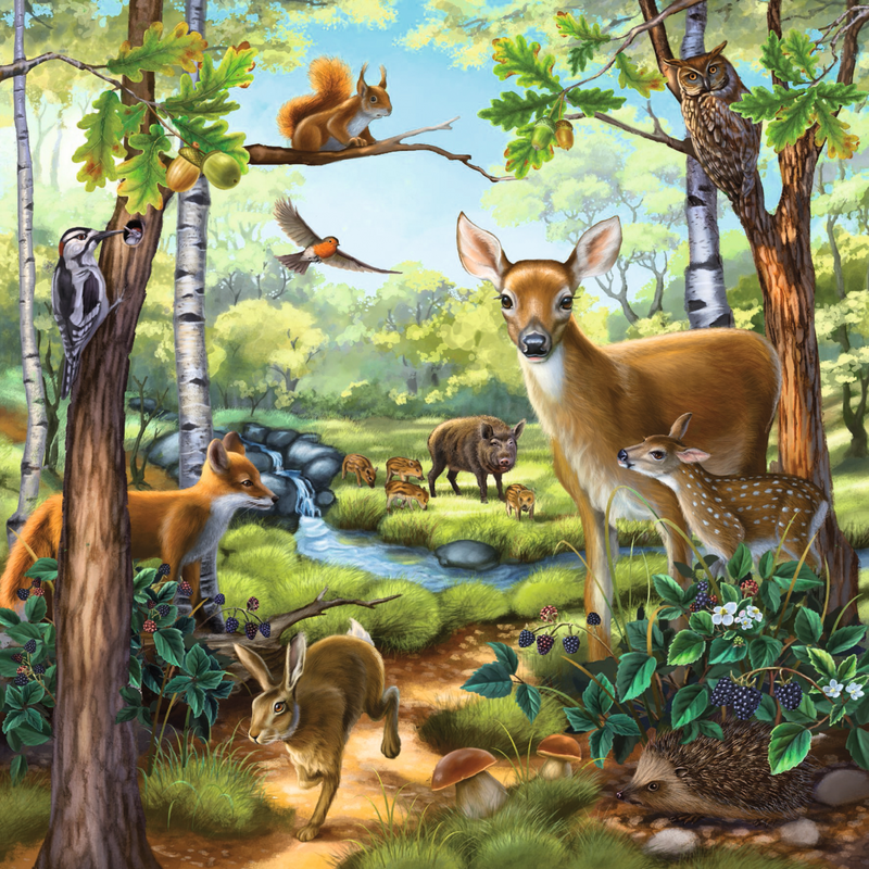 Ravensburger - Forest Zoo & Pets Puzzle 3x49 pieces