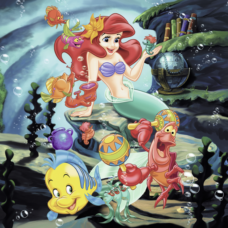 Ravensburger Disney Snow White Cinderella Ariel 3x49 pieces