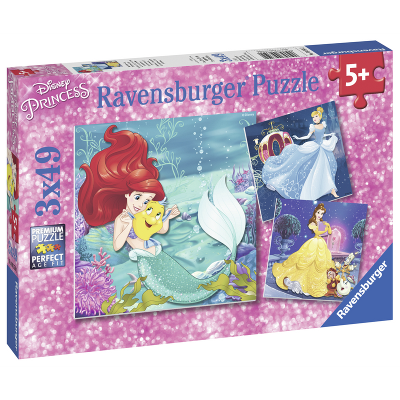 Ravensburger - Disney Princesses Adventure 3x49 pieces