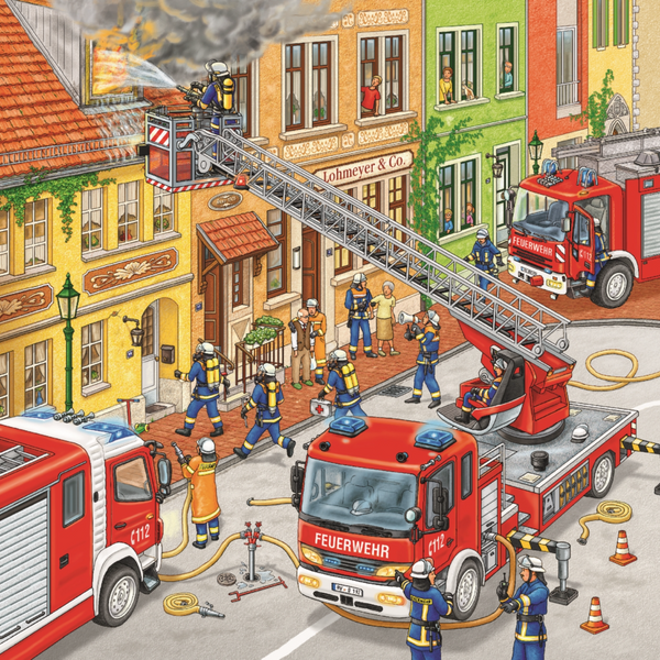 Ravensburger - Fire Brigade Run Puzzle 3x49 pieces