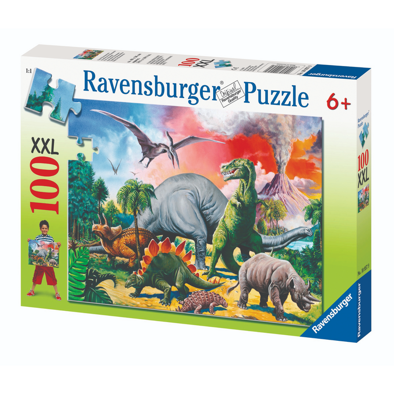 Ravensburger - Among the Dinosaurs Puzzle 100 pieces