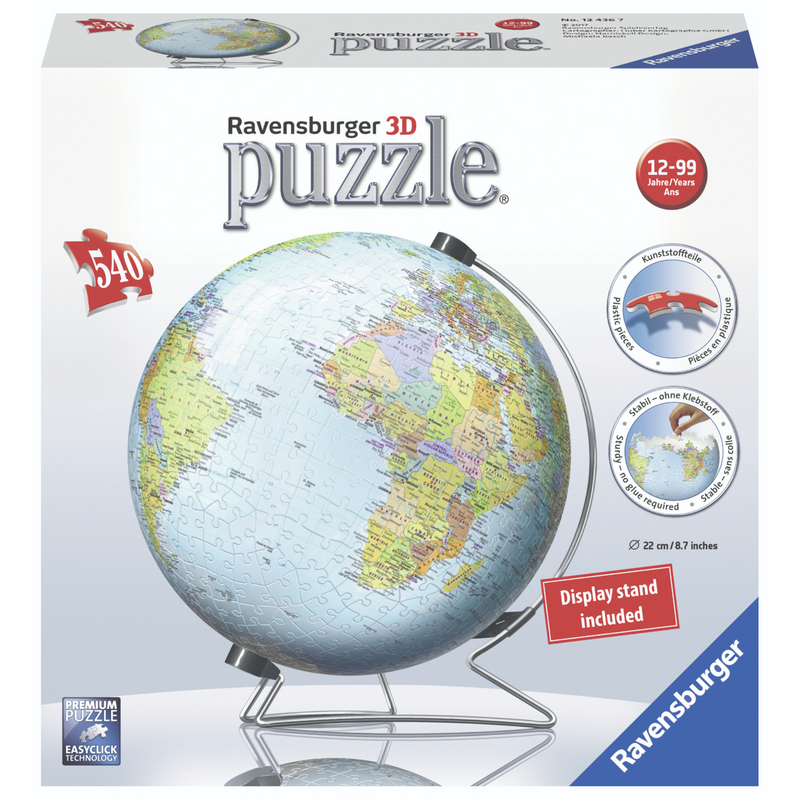 Ravensburger - World Globe 3D Puzzleball 540 pieces