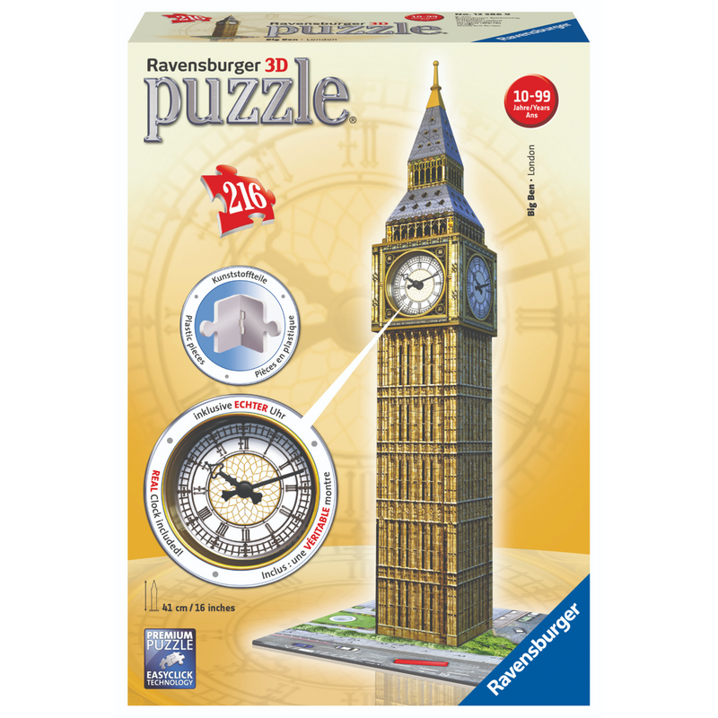 Ravensburger - Big Ben with Clock 3D Puzzle 216 pieces