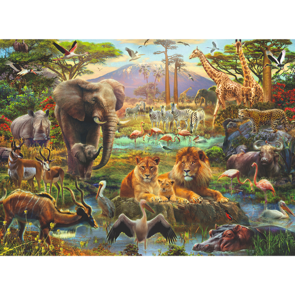 Ravensburger - Animals of the Savanna 200 pieces