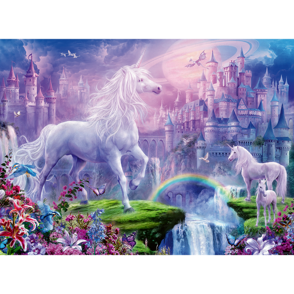 Ravensburger - Unicorn Kingdom Puzzle GLITTER 100 pieces