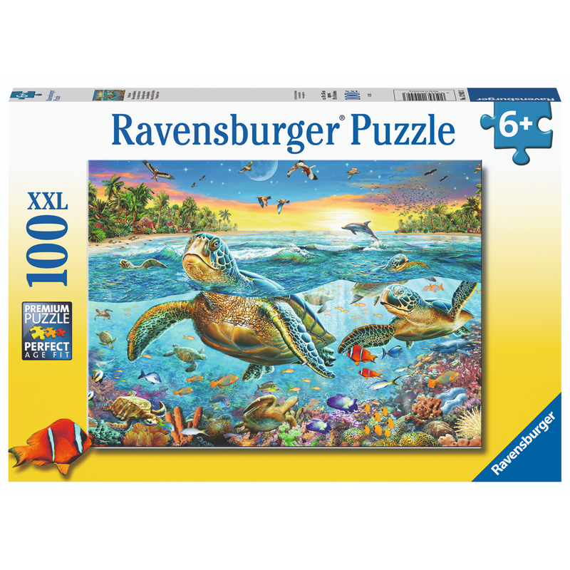 Ravensburger - Swim With Sea Turtles Puzzle 100pc