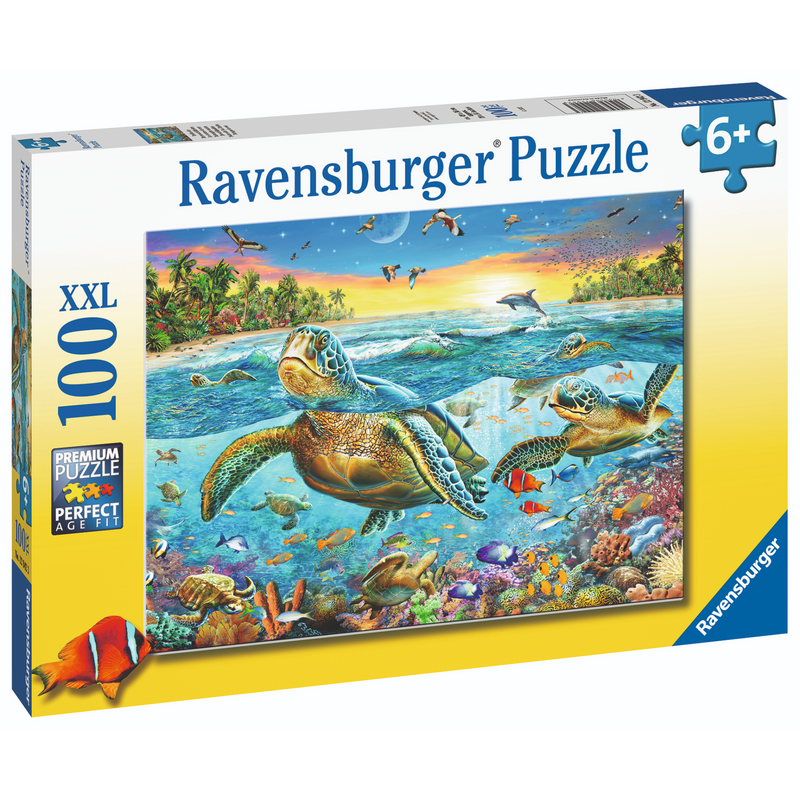 Ravensburger - Swim With Sea Turtles Puzzle 100pc