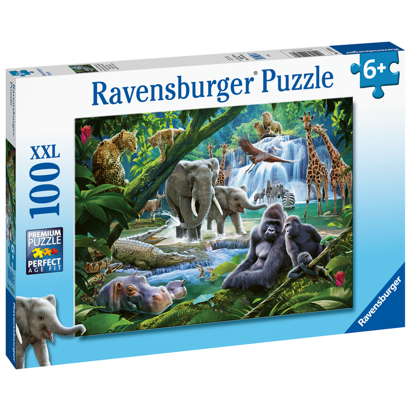 Ravensburger - Jungle Animals Puzzle 100pc