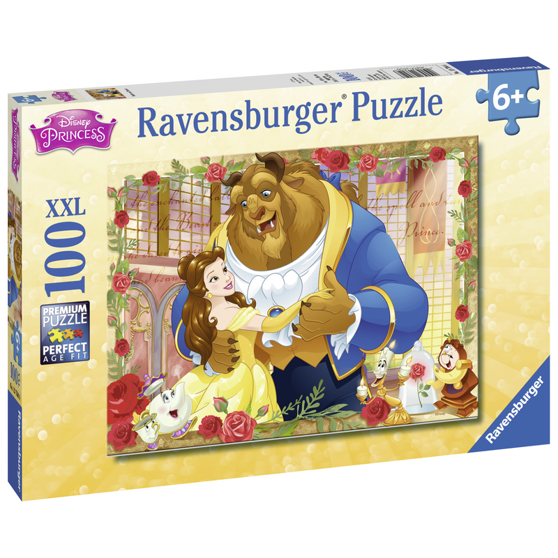 Ravensburger Disney Belle & Beast Puzzle GLITTER 100 pieces