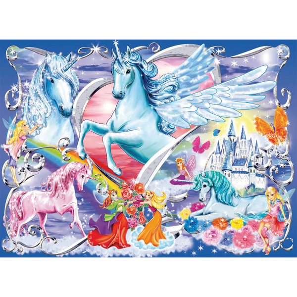 Ravensburger - Amazing Unicorns Puzzle GLITTER 100 pieces