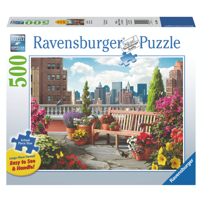 Ravensburger - Rooftop Garden Puzzle 500 pieces Large Format