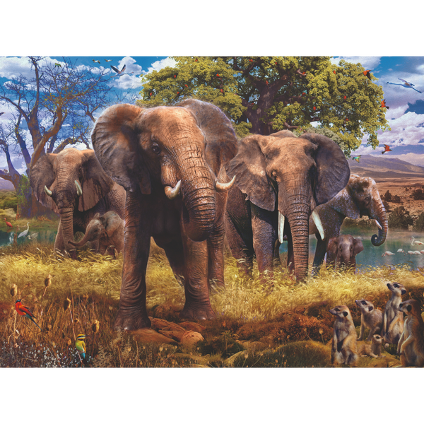 Ravensburger - Elephant Family 500 pieces