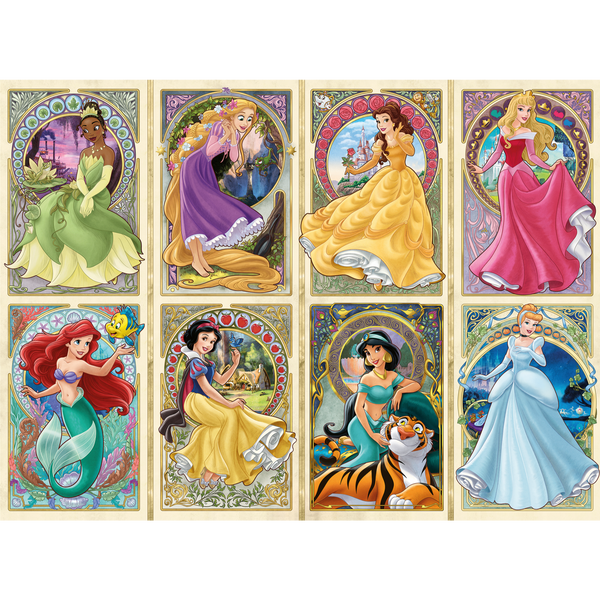 Ravensburger - Disney Art Nouveau Princesses 1000pc