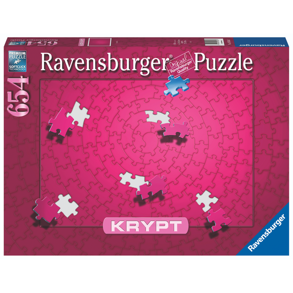 Ravensburger - KRYPT Pink Spiral Puzzle 654pc