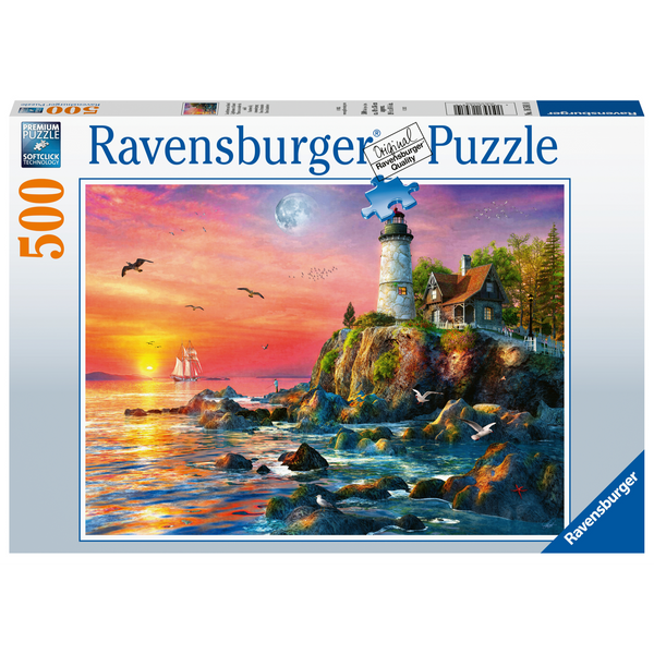 Ravensburger - Lighthouse at Sunset Puzzle 500pc