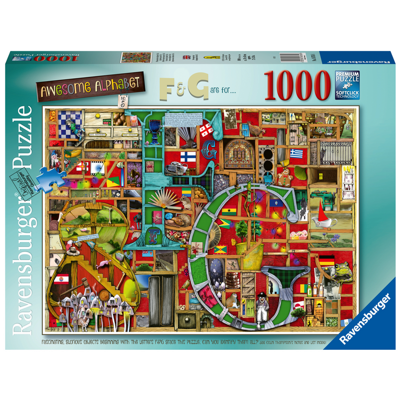 Ravensburger - Awesome Alphabet F & G Puzzle 1000pc