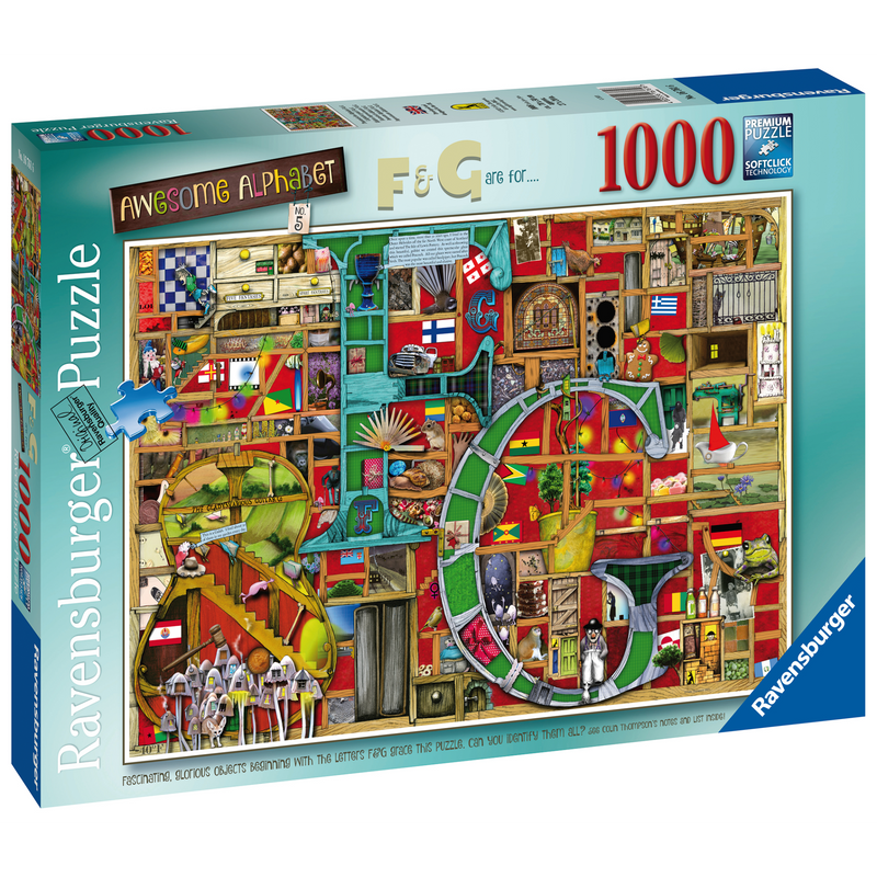 Ravensburger - Awesome Alphabet F & G Puzzle 1000pc