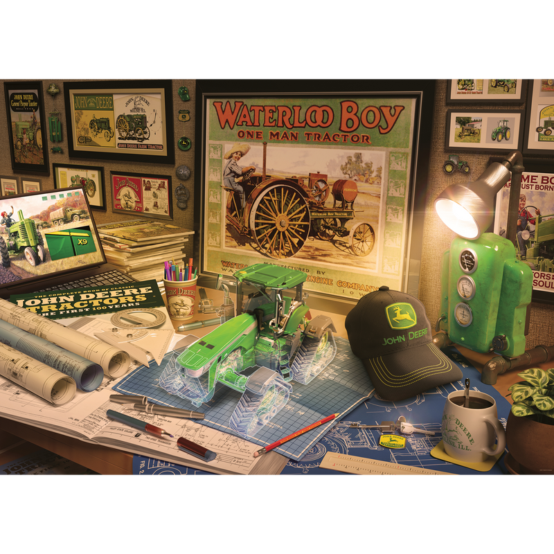 Ravensburger - WT John Deere Work Desk Puzzle 500pcLF