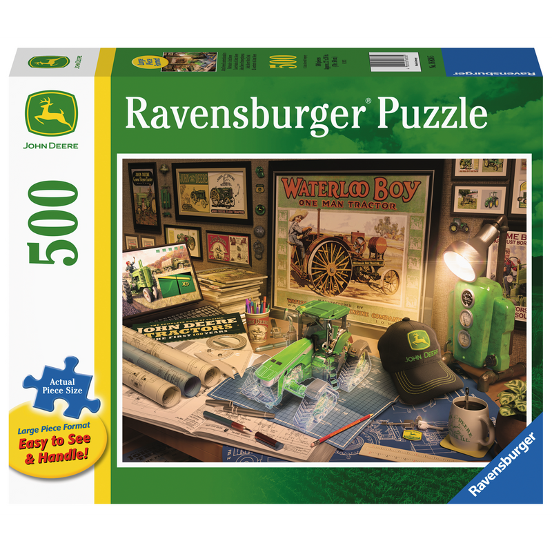 Ravensburger - WT John Deere Work Desk Puzzle 500pcLF