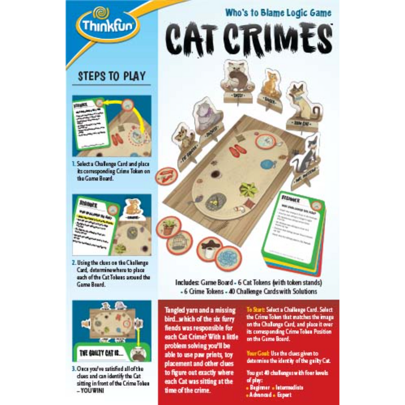 ThinkFun - Cat Crimes Game