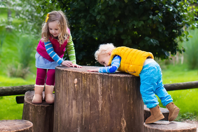 Outback Ugg Kids Classic - Premium Double Face Sheepskin (Chestnut)