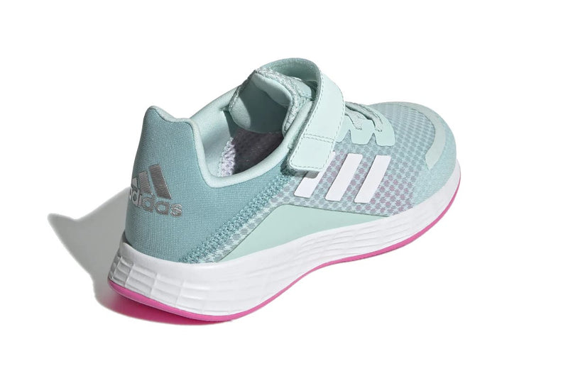 Adidas Girls' Duramo SL Running Shoes with Top Strap (Halo Mint/White/Screaming Pink)