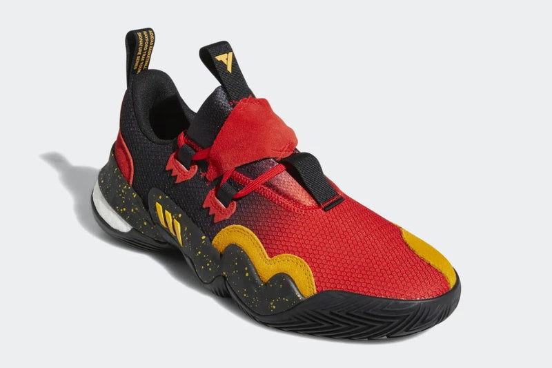 Adidas Men's Trae Young 1 Casual Shoes (Vivid Red/Team Colleg Gold/Core Black)