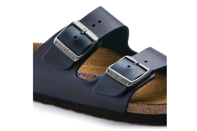 Birkenstock Unisex Arizona FL Soft Footbed Sandal (Blue)